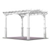 Natural Wood Pergola