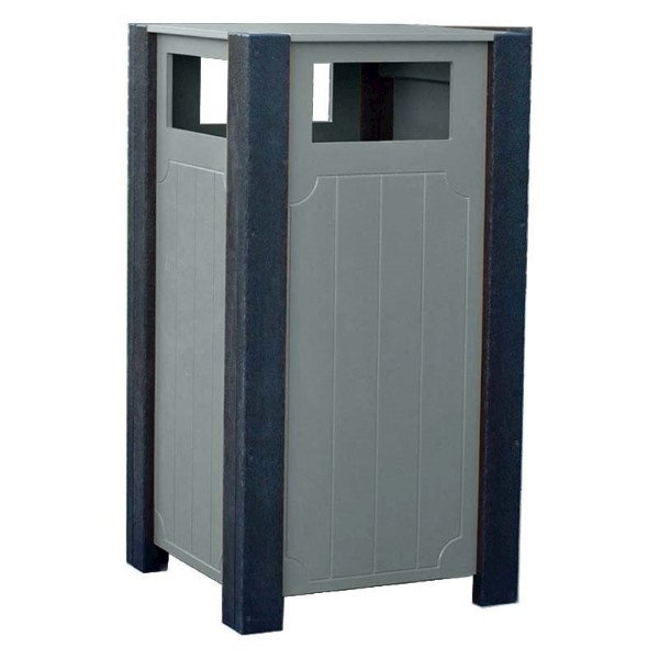 Engraved Trash Receptacle