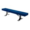 4 ft. Slatted Park Bench without Back - Plastic Coated Steel