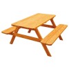 Traditional Wooden Picnic Table