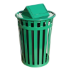 Slatted Trash Can