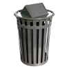 Slatted Trash Can