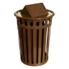 Slatted Trash Can