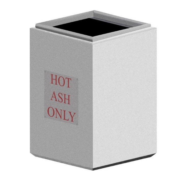 Concrete Hot Ash And Coal Receptacle	