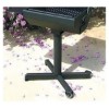 Covered Barbecue Grill With Shelf 320 Square Inch Steel - In-Ground Mount