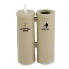 Hand Wipe Dispenser with Trash Receptacle