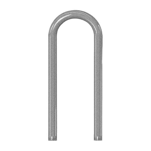 3 Space - 1 Loop Bike Rack - Galvanized Steel	