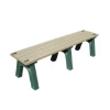 Backless Bench With Bone Etching