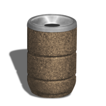 30 Gallon Trash Can - Aluminum Pitch-in Top and Liner	
