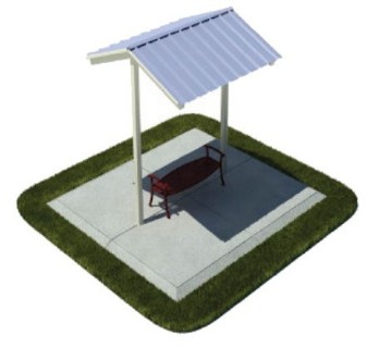 Picture of 8' x 9' Foot All-Steel Mini Shelter - Surface Mount