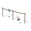Single Steel Post Belt Swing Set