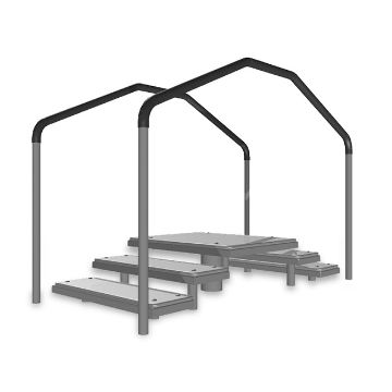 Assisted Step Trainer Fitness Park Equipment - Inground