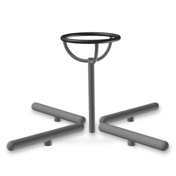 Assisted Step Around Fitness Park Equipment - Inground