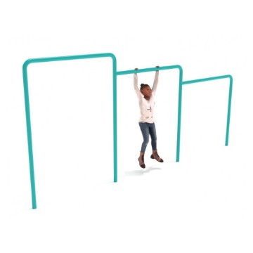 Triple Pull Up Bars