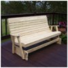 Wooden Highback Garden Glider