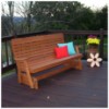 Wooden Highback Garden Glider