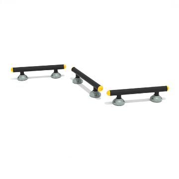 Triple Station Balance Beam Park Fitness Equipment