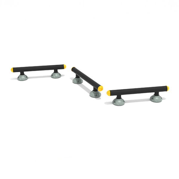 Triple Station Balance Beam Park Fitness Equipment
