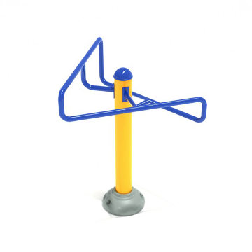 Double Station Stretching Post Outdoor Fitness Equipment