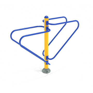 Double Station Dip Outdoor Fitness Equipment