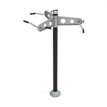 Triple Station Chin-Up Bars Outdoor Workout Equipment