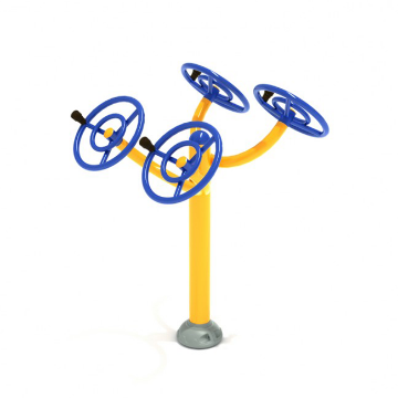 Double Station Arm Rotation Outdoor Fitness Equipment