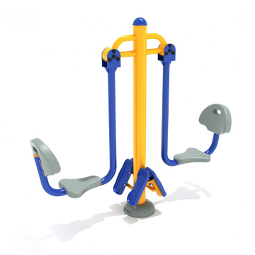 Double Station Leg Press Outdoor Gym Equipment