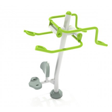 Accessible Double Station Lat Pull Down Outdoor Gym Equipment
