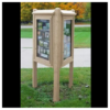 Three Sided Message Kiosk