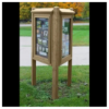 Three Sided Message Kiosk