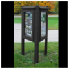 Three Sided Message Kiosk