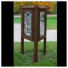Three Sided Message Kiosk