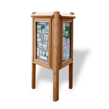 Three Sided Message Kiosk	