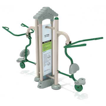 Royal Double Station Lat Pulldown Outdoor Exercise Equipment