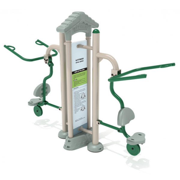 Royal Double Station Lat Pulldown Outdoor Exercise Equipment