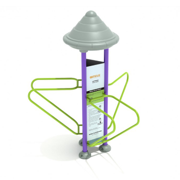 Royal Triple Station Dip Outdoor Fitness Equipment