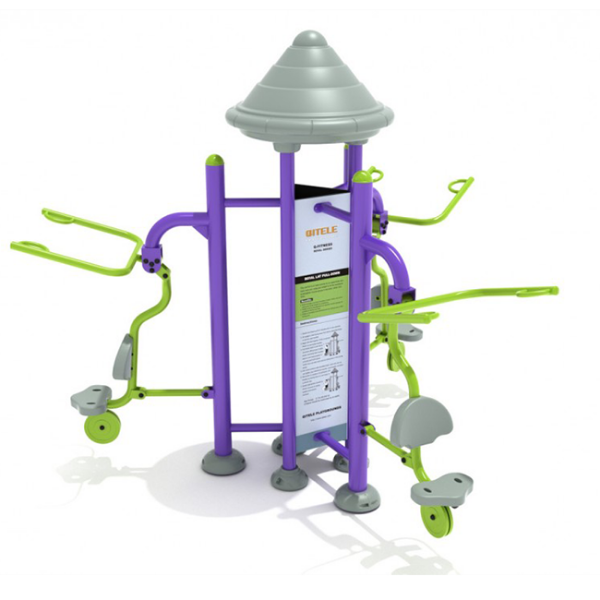 Royal Triple Station Lat Pull Down Outdoor Gym Equipment