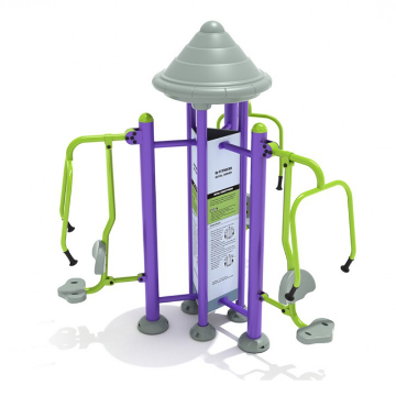Royal Triple Station Chest Press Outdoor Fitness Equipment