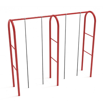 Quadruple Rope Climber with Arch Posts Outdoor Fitness Equipment