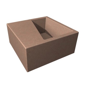 Concrete Planter Bench Combo