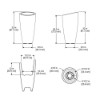 Modesto Tall Plastic Planter