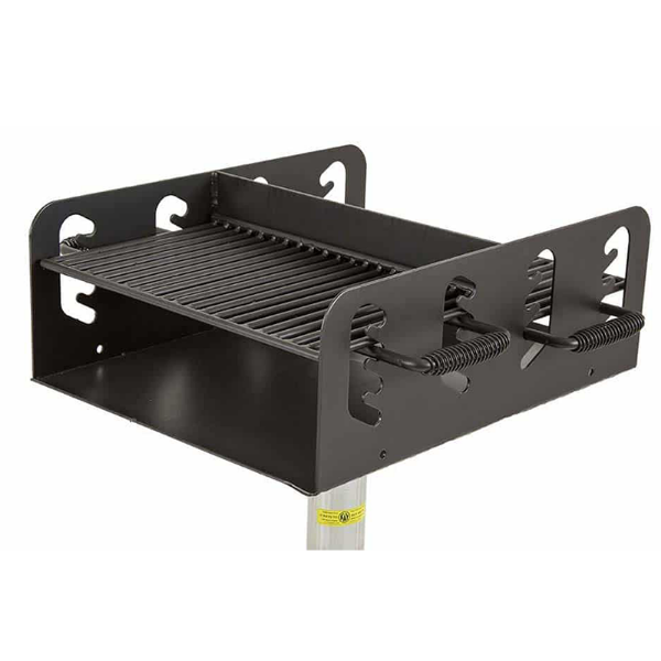 Dual Sided Pedestal Park Grill - 604 Sq. Inch Total Cooking