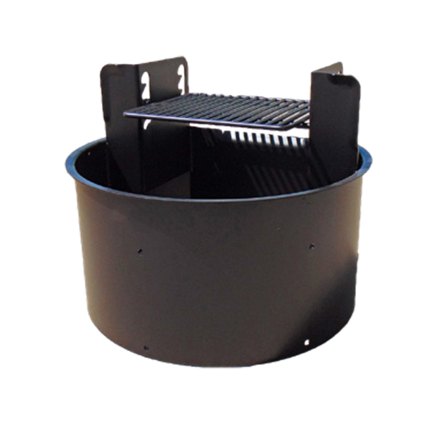 ADA Compliant Steel Fire Ring for Campgrounds - 300 sq. inch Cooking Surface