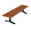 Recycled Plastic Bench Without Back