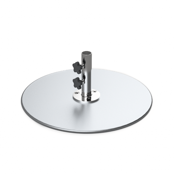 Under Table Umbrella Steel Plate