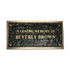 Bronze Memorial Plaque