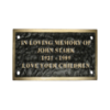 Large Bronze Memorial Plaque