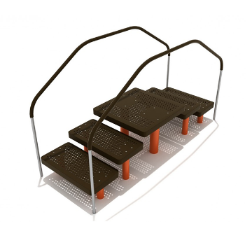 Assisted Step Up Platforms Outdoor Exercise Equipment	