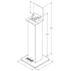 Hands-Free Sanitizer Station Standard Model	