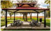 Square Double Tiered Shelter